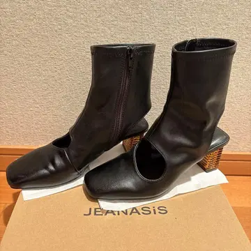 지나시스 오픈 부츠 M 블랙