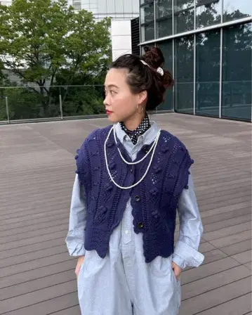 [ 완판템 ] BEAMS BOY/아란 가디건 베스트 23FW