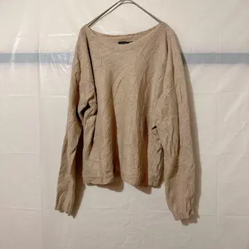 새상품급 RACHEL ZOE 베이지 긴팔 스웨터 [ L ] 루즈핏