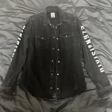 ZARA 블랙 데님 자켓 M