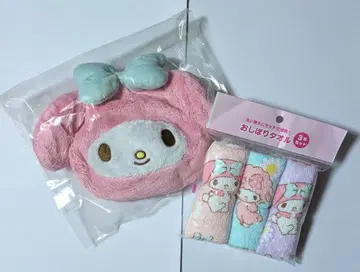 마이멜로디 파우치와 시보리 타월 3개 세트