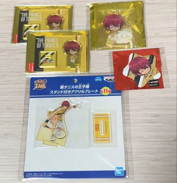 테니스의 왕자님 마루이 분타 아크릴 캔뱃지 키링 5종 세트