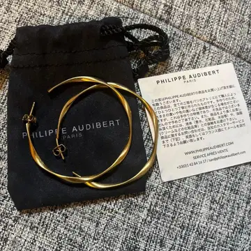 PHILIPPE AUDIBERT 골드 후프 귀걸이