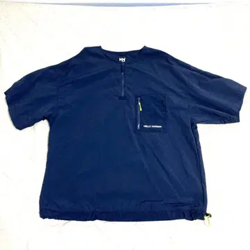 헬리 한센 숏 슬리브 앰피비어스 하프 지퍼 티 M