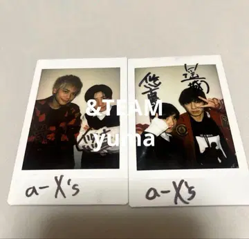 &TEAM yuma 친필 사인 폴라로이드 2장 세트