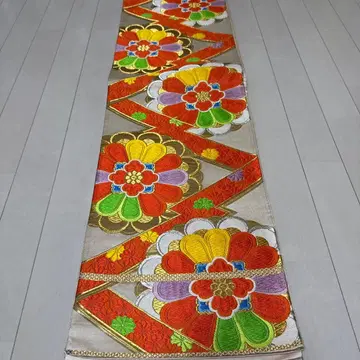 후쿠로 오비 육통 마츠카와비시 길상 패턴 당화문 능화문 지본인