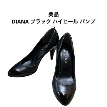 새상품급 DIANA 블랙 하이힐 펌프스