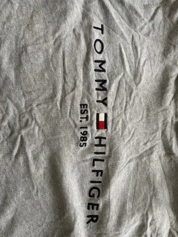 TOMMY HILFIGER 그레이 후드티