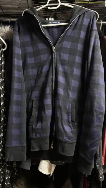 archive 체크 무늬 zip hoodie Y2K 헤이세이