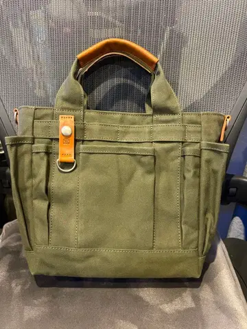 카와니시 카방 grabe mini 올리브 캔버스 토트백