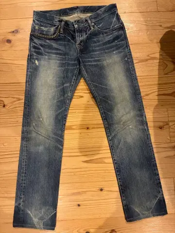 HYSTERIC JEANS 스트레이트 데님 다크 블루