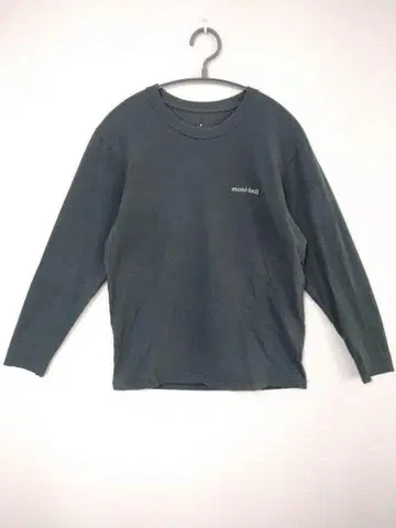 몽벨 mont bell 긴팔 티셔츠 남성용 S 그린 계열 로고