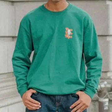 보보보보 보보보 돈패치 거북이 랩 맨투맨 그린