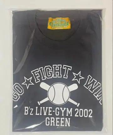 B'z LIVE-GYM 2002 GREEN 베이스볼T셔츠 M사이즈