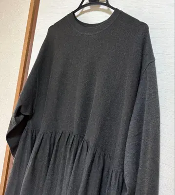 슬로브 이에나 개더 롱 드레스 A라인 원피스