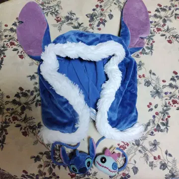 스티치 귀도리 모자 58cm 세트