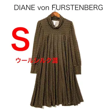 H3362 다이앤 폰 파스텐버그 울 실크 오프 터틀 원피스