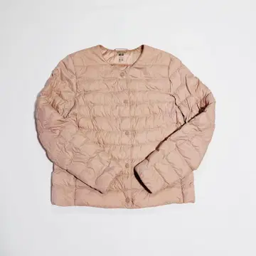 유니클로 PUFETECH 핑크 다운 자켓