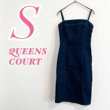 QUEENS COURT 퀸즈 코트 데님 원피스 S 스트랩