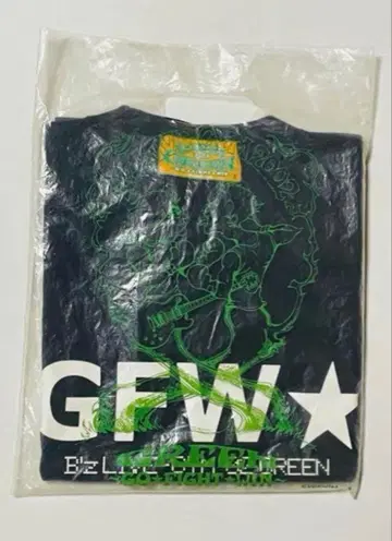 B'z LIVE-GYM 2002 GREEN GFT 티셔츠 S 사이즈