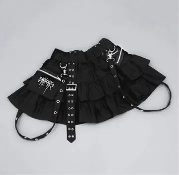 DimMoire Punk 프릴 미니 스커트 II