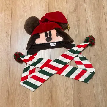 디즈니 크리스마스 릴린린 머플러 팬캡 모자 2021