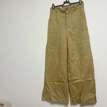 SHEIN 베이지 와이드 레그 치노 팬츠 36 여성용