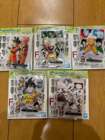 제일복권 드래곤볼 40th ~그 첫 번째~ F상 아크릴 스탠드 5종 세트