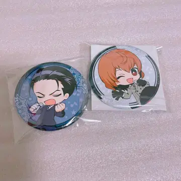 페르소나 5 P5T 마네키네코 콜라보 캔뱃지 아케치 고로 카스가베 토시로