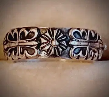 치카노 빈티지 실버 925 장식적인 반지 13호