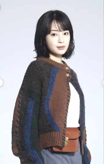LEINWANDE Intarsia Patchwork Cardigan