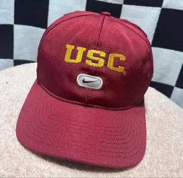 90s Nike USC 캡 빨간색