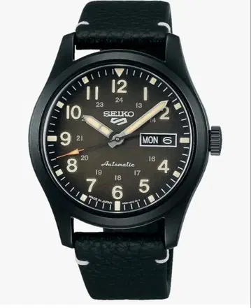 SEIKO 자동 와인딩 손목시계 블랙