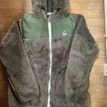 CHUMS 플리스 자켓 M 브라운/올리브
