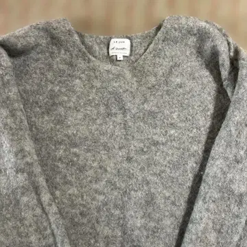 LE JUN 루준 그레이 알파카 긴팔 스웨터 F 사이즈