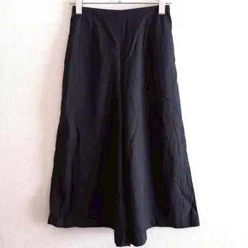 s0738 [그린 라벨 릴랙싱] 가우초 팬츠 무지 뒷 허리밴딩