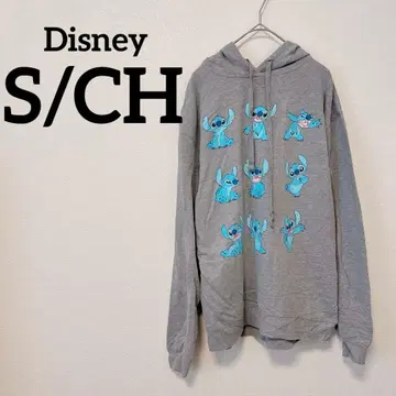 Disney [ S/CH ] 스티치 후드티 그레이 후드