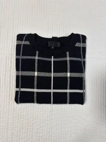 [새상품급] UNTITLED 체크 무늬 니트