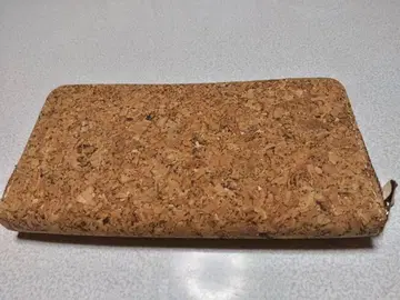 코르크제 장지갑 지퍼식