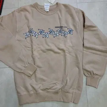 (126) CALIFORNIA SHIRTS 베이지 꽃무늬 트레이닝복 L