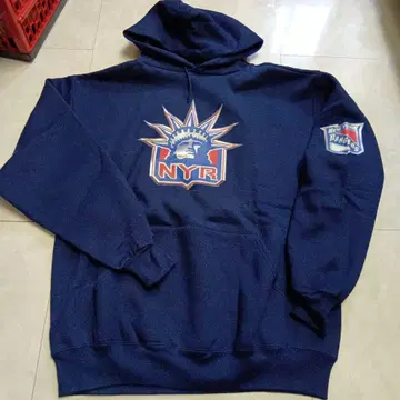 (123)NYR 네이비 후드 부착 맨투맨 L