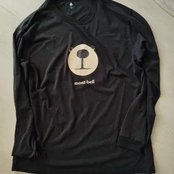 mont-bell 블랙 긴팔 티셔츠 L 몬타베어