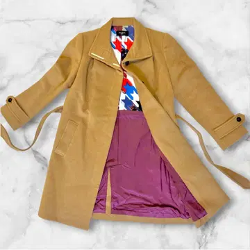 Paul Smith BLACK 울 트렌치코트 38 카멜 벨트 포함