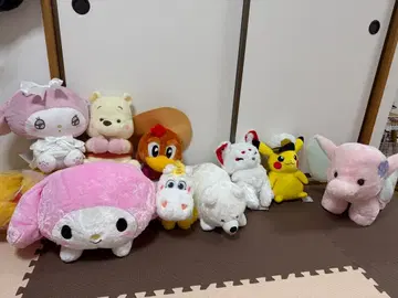 봉제 인형 세트 (마이멜로디, 푸우, 피카츄 등)