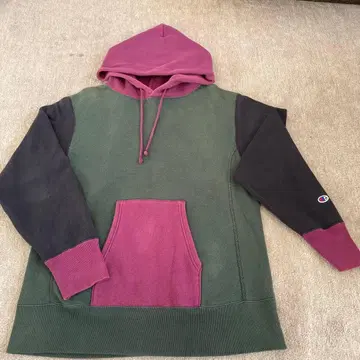 컨디션 최상 챔피온 리버스 위브 바이컬러 L