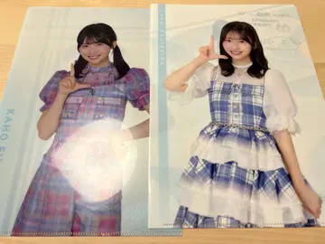 히나타자카46 후지시마 카호 로손 복권 클리어 파일 2장 세트