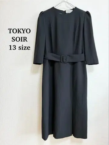 TOKYO SOIR 13호 도쿄 소와르 예복 7부 소매 블랙 원피스 상복