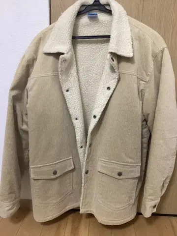 오션 퍼시픽 베이지 코듀로이 자켓 M