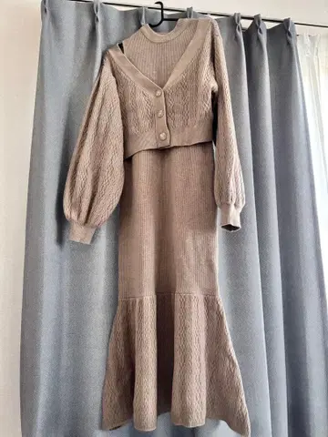 로얄 파티 택 포함 미사용 새상품 니트 원피스 셋업