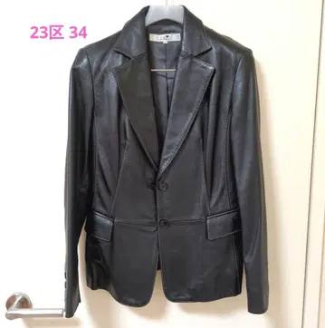 [ 23구 ] 블랙 가죽 자켓 사이즈 34